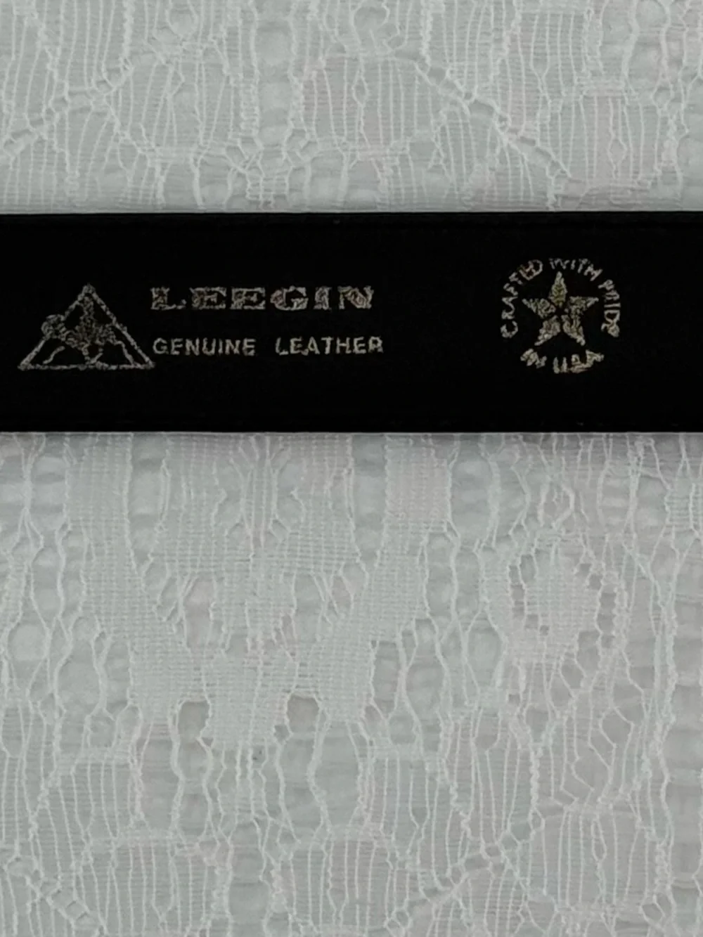 Leegin Club International Vintage Men’s Black Leather Belt 36